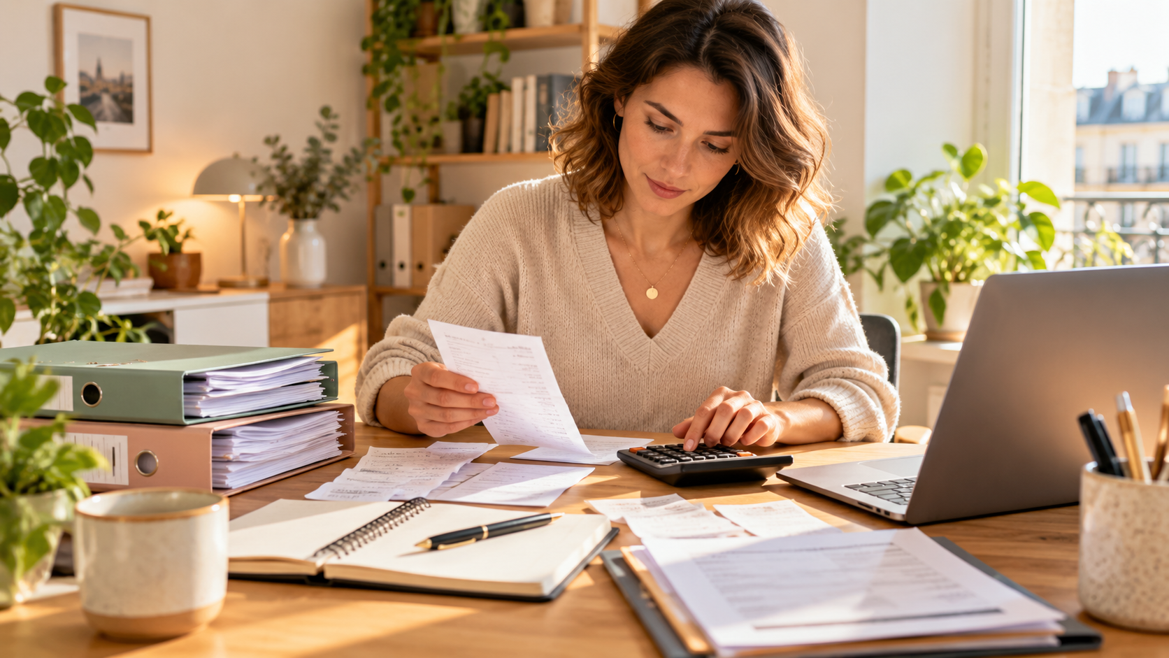 Suivi administratif et financier d’une micro-entreprise depuis un espace de travail